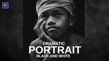 how to make dramatic black and white in photoshop