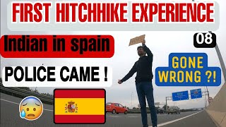 HITCHHIKED TO MADRID | INDIAN HITCHHIKER IN SPAIN | FIRST HITCHHIKE EXPERIENCE | SPAIN 2022
