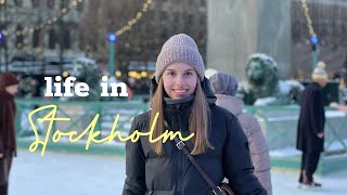 Life in Stockholm| Ice skating ⛸️, trying mochi for the first time, cozy winter days at home