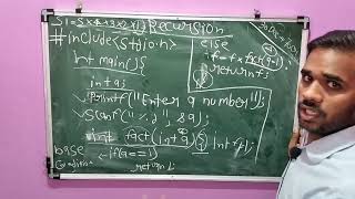 Recursion in C programming in Hindi 2022 | factorial using recursion