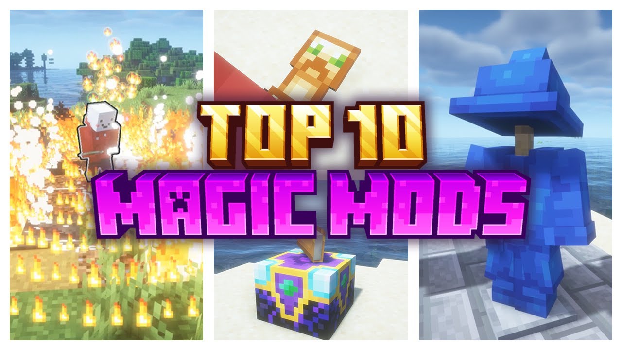 Top 10 MAGIC Mods for Minecraft! - YouTube