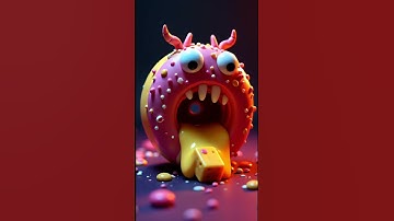 Monster Ice cream 🍦 #blendergameengine #animation #3dprinting #3danimation #fidgettoys