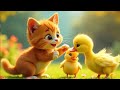 Five Colorful Ducks Song for Kids | Fun Nursery Rhymes and Learning Songs for Toddlers