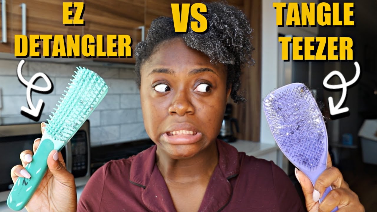 Я ПОПРОБОВАЛА TANGLE TEEZER И EZ DETANGLER 👀 КАКОЙ ИЗ НИХ ОДОБРЕН 4C HAIR?