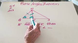 Base angles theorem