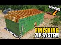 HUGE WEEKEND! Finishing Up Sheathing The TINY HOUSE! NEW POND Project! Off Grid Ranch Life