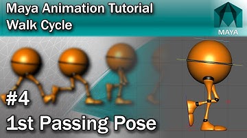 Maya Walk Cycle Tutorial #4 Setting the Passing Pose