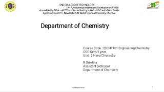 case study On Recent Application in polymer|23CHT101-Enginerring Chemistry|SNS Institutions 