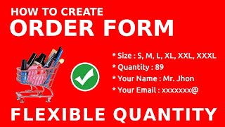 Order Form with Flexible Quantity in Google Form | Google Forms Training by How Create It 12,727 views 2 years ago 4 minutes, 1 second