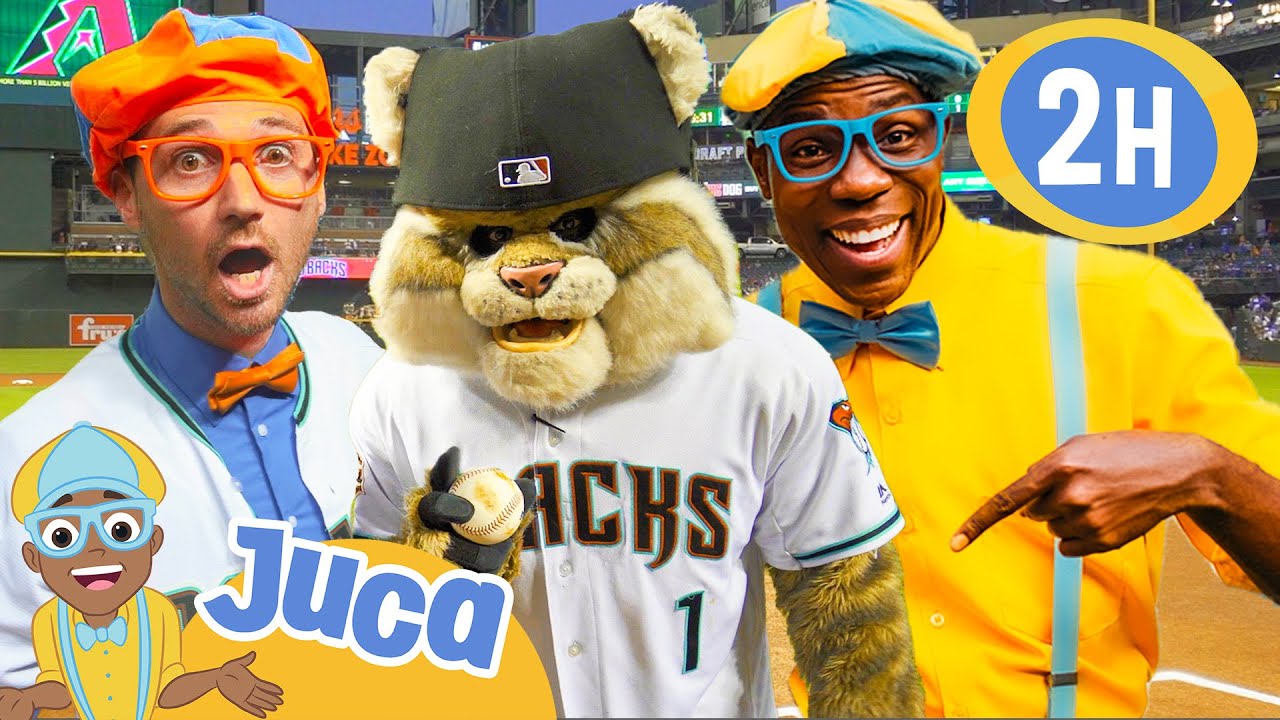 Juca e Blippi Visitam um Estádio de Beisebol! | 2 HORAS DO JUCA BRASIL! | Esporte para Crianças