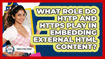 What Role Do HTTP And HTTPS Play In Embedding External HTML Content? - Simple HTML Studio