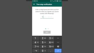 WhatsApp: How to enable Two Step Verification