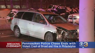 New Jersey Police Chase Ends With Violent Crash In Center City