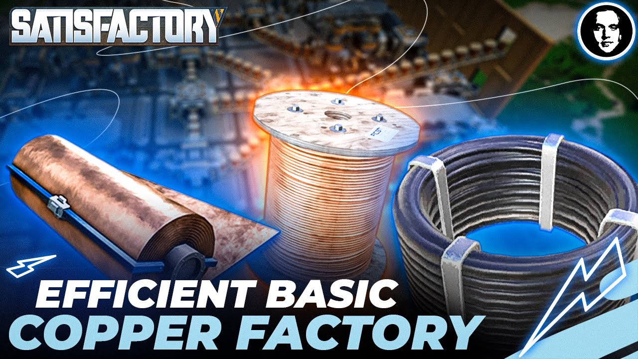 ⁣Efficient Basic Copper Factory Tutorial - Satisfactory New Player Guide EP3