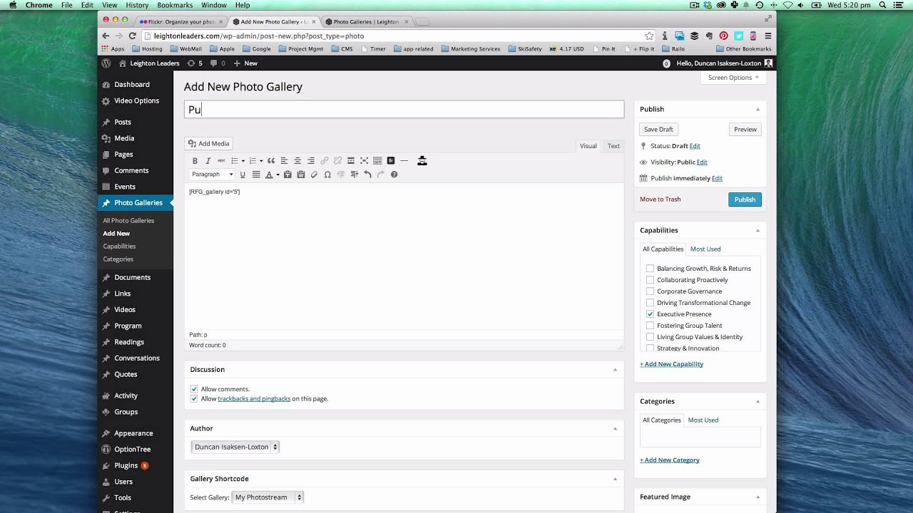 How to Add Flickr Gallery to WordPress Website