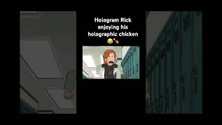 Hologram Rick enjoying his holographic chicken 😂🍗 | Rick and Morty 4x1 Hologram Rick enjoying his holographic chicken 😂🍗 | Rick and Morty 4x1