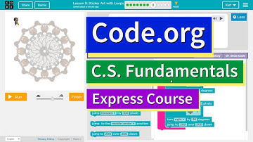 Sticker Art with Loops Express Lesson 7.8 Code.org Tutorial with Answers