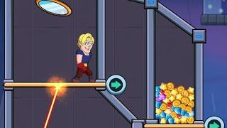 Save Her Gameplay Level Solution Husband Wife Pull The Pin Mobile Game screenshot 5