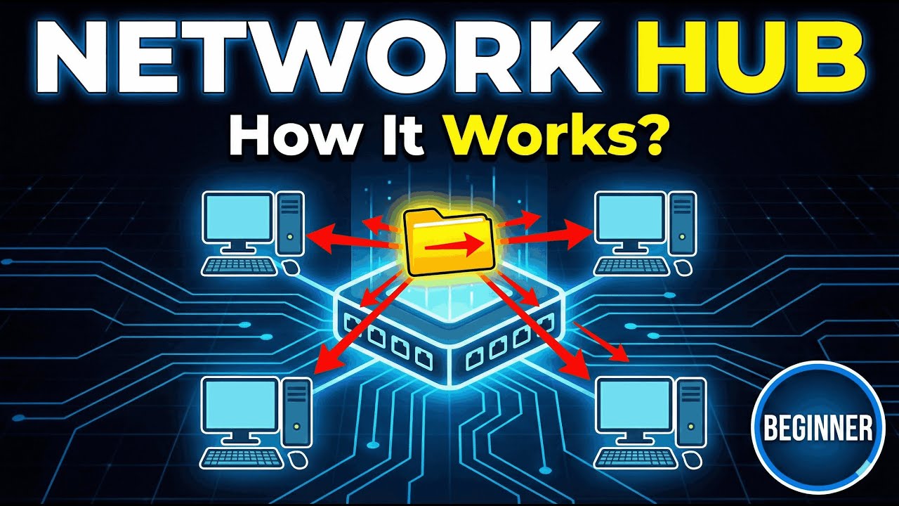 Hub Explained | Networking Device Hub in Computer Networking | CCNA ...