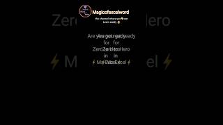 Get ready to zero to herro in Excel 😎 don't miss out ready for making career!