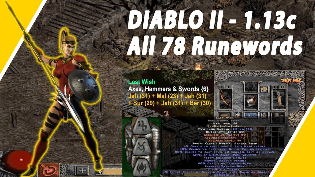 ไดโบ 3  New 2022  Diablo 2 Runeword Recipes - How To Create All 78 Runewords ?