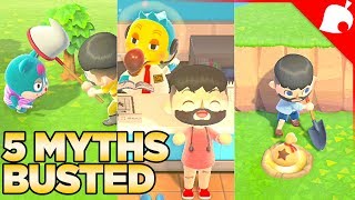 5 Big Myths BUSTED in Animal Crossing New Horizons - Removing Villagers, Dodo Blushing, Money Trees