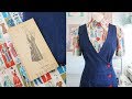 Following a 1940s Jumper Pattern ...using a novelty fabric!