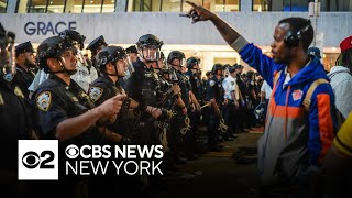 Knicks fans clash with NYPD as fights break out near Bryant Park watch party screenshot 1