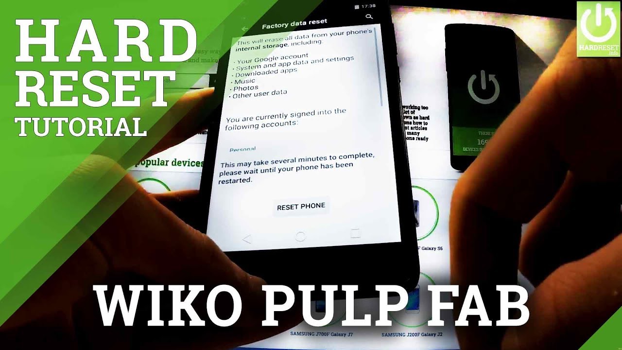How to Hard Reset WIKO Pulp FAB - FACTORY RESET in WIKO - YouTube