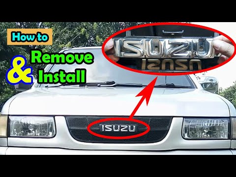 How To Remove and Install the ISUZU Grill Logo | Cara Melepas dan Memasang Kembali Logo "ISUZU"