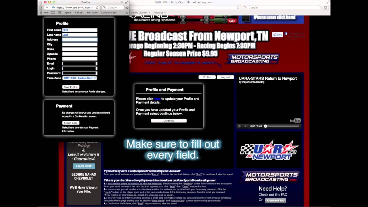 MSB Registration Walkthrough - YouTube