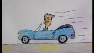 Crayon Stories: Going for a drive