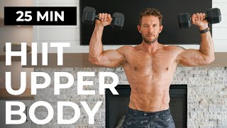 25 Min UPPER BODY HIIT with Dumbbells