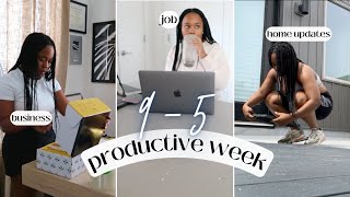 Productive week in my life | working 9-5, new outdoor furniture, small business to-dos