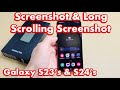 Galaxy S23/S23+/Ultra: How Take Screenshot &amp; Long Scrolling Screenshot