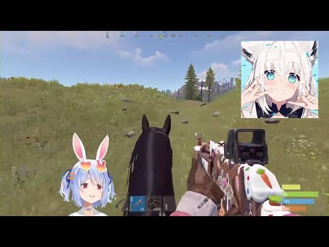 【兎田ぺこら】可愛い☆恩返しでフブちゃんの助けに向かうぺこらちゃん 2022/07/30(RUST)【ホロライブ/切り抜き】