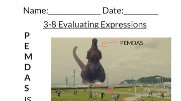 3-8 Evaluating Expressions