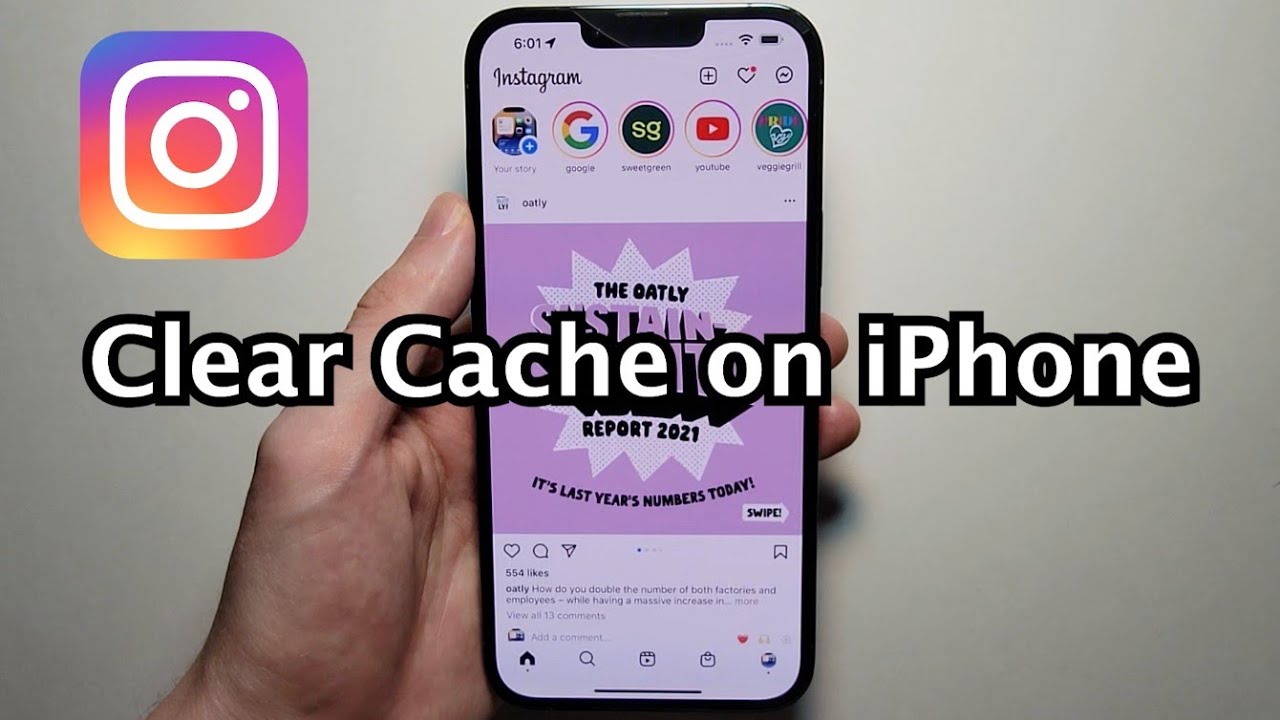 Instagram How To Clear Cache On Iphone - Youtube