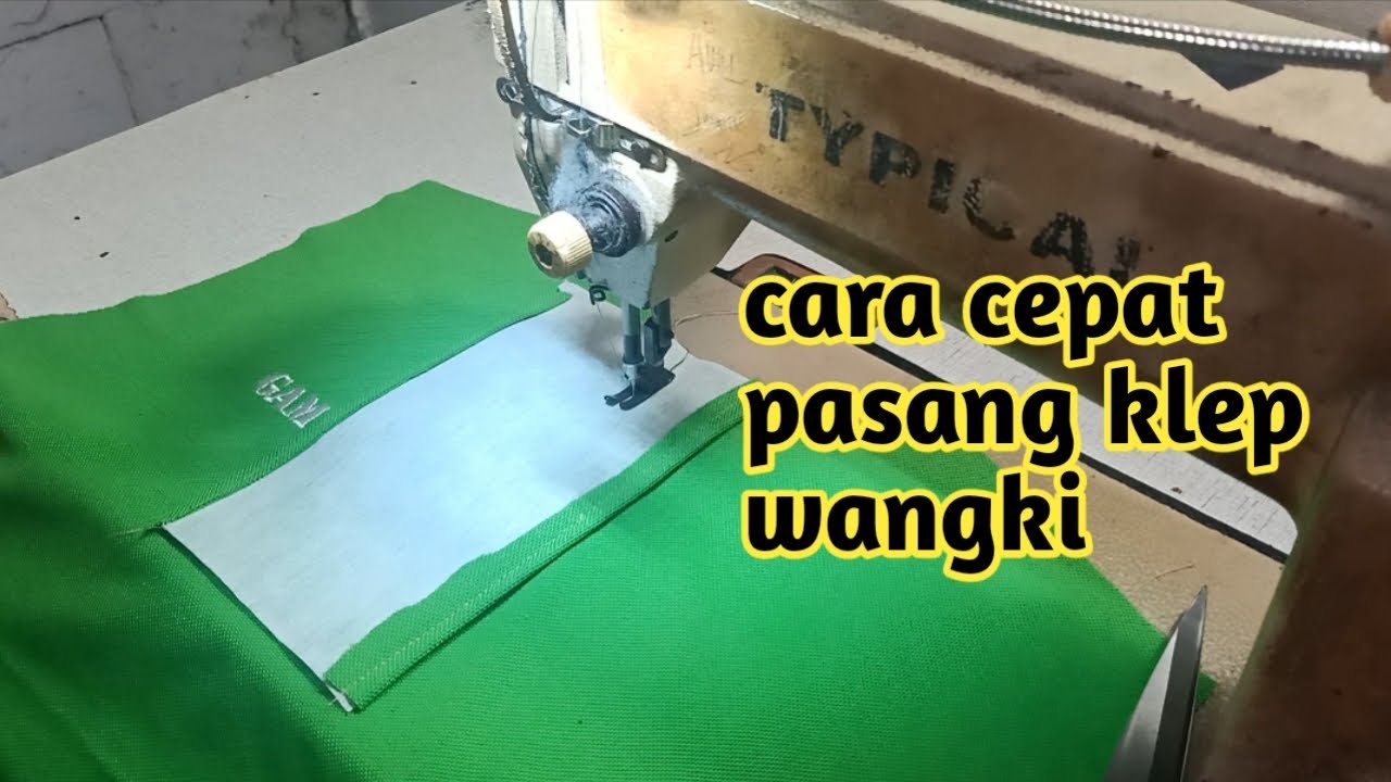 Tips dasar, cara menjahit klep wangki untuk pemula