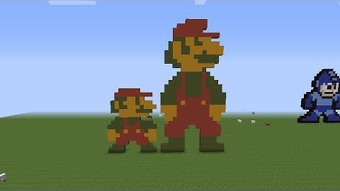 Minecraft Pixel Art Tutorial - 8 Bit Mario
