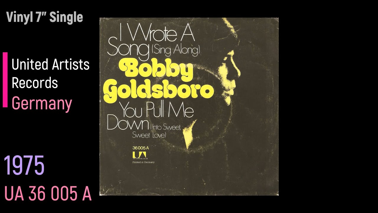 Bobby Goldsboro I Wrote A Song Sing Along YouTube Bobby goldsboro i wrote a song sing along youtube