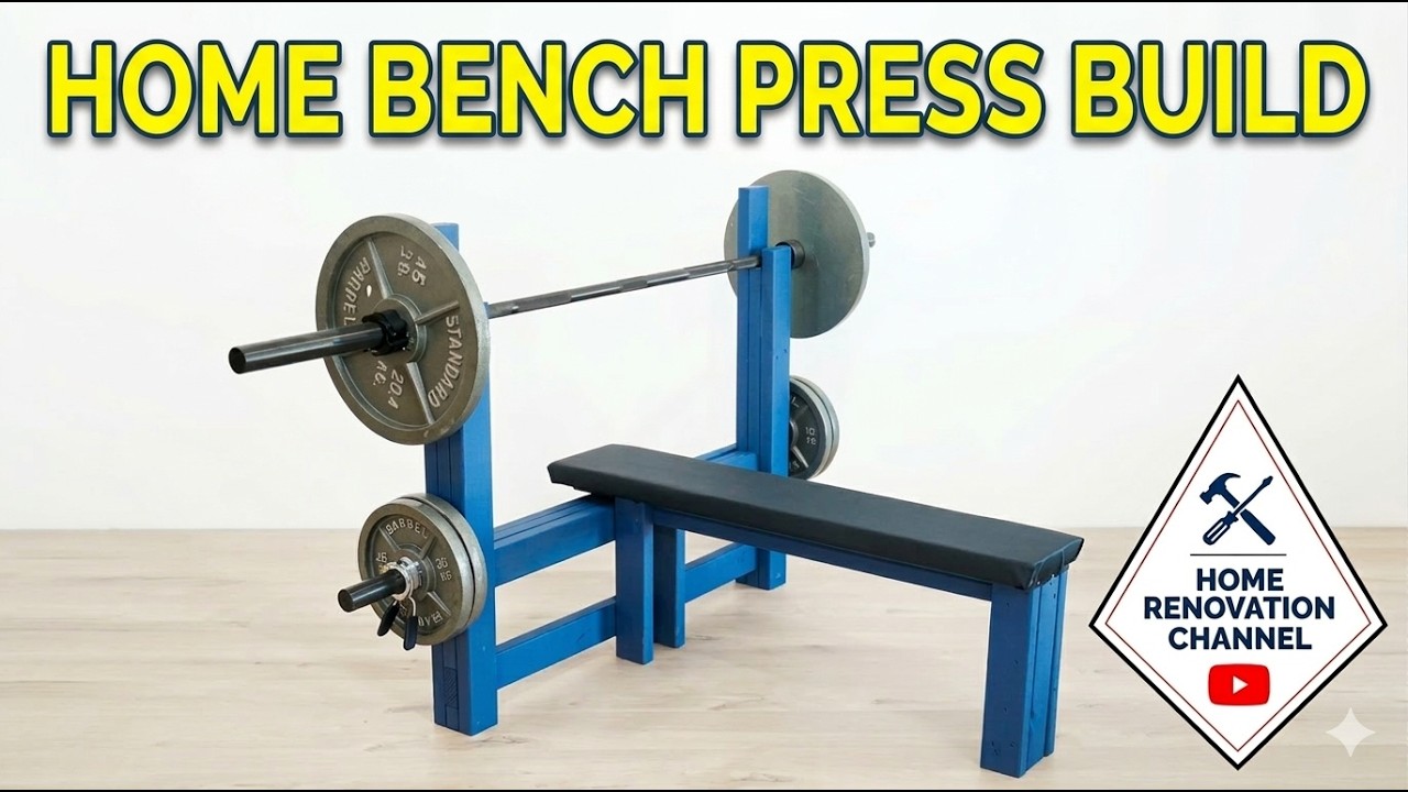 Build Your Own Bench Press at Home (DIY in 3 Minutes!)