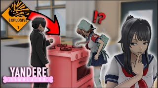 Trying to EXPLODE Amai and her crush! - Yandere Simulator Myth