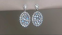 Moonstone Pendant w/ Chain or Earrings, Sterling Silver on QVC