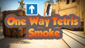 One Way Tetris Smoke Mirage 64 Tick CSGO 2019 - TrickyTorials