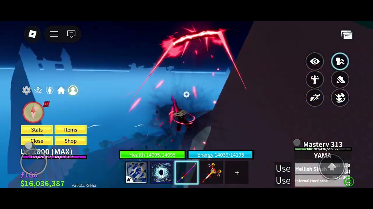 Killing bosses to get my yama sword to 350 mastery and pls subscribe 