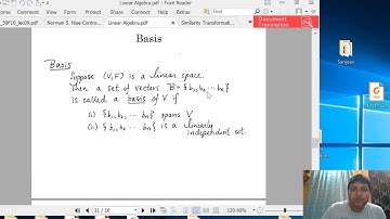 Lect@20 Similarity Transformation (part I)