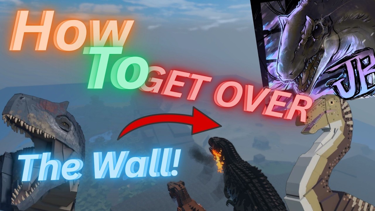 How to GET THROUGH the BARRIER in JURASSIC BLOCKY!