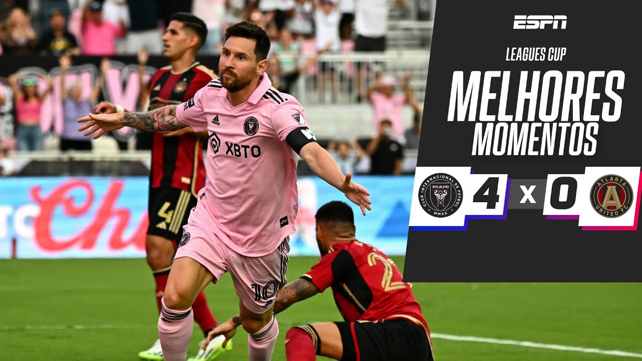 Messi marca no sexto jogo seguido, Inter Miami goleia e vai para a final da  Leagues Cup 