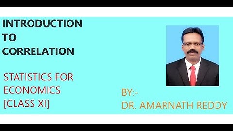 INTRODUCTION TO CORRELATION [PART -1]